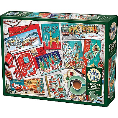 Mid Mod Season's Greetings (1000 pc) Cobble Hill
