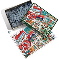 Mid Mod Season's Greetings (1000 pc) Cobble Hill