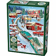 zCobble Hill 1000 Piece Jigsaw Puzzle - Christmas Campers