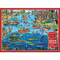 DoodleTown: Gone Fishing (1000 pc) Cobble Hill