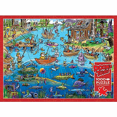 DoodleTown: Gone Fishing (1000 pc) Cobble Hill