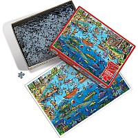 DoodleTown: Gone Fishing (1000 pc) Cobble Hill