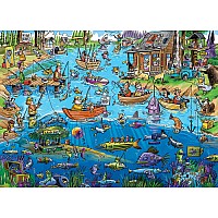 DoodleTown: Gone Fishing (1000 pc) Cobble Hill