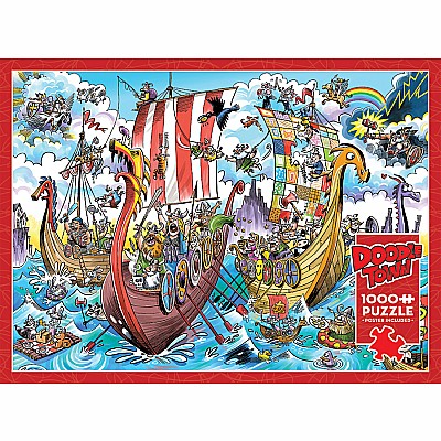 DoodleTown: Viking Voyage (1000 pc) Cobble Hill
