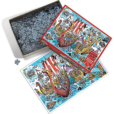 DoodleTown: Viking Voyage (1000 pc) Cobble Hill
