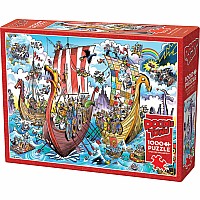 DoodleTown: Viking Voyage (1000 pc) Cobble Hill