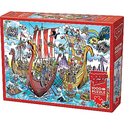 DoodleTown: Viking Voyage (1000 pc) Cobble Hill