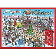 Cobble Hill 1000 Piece Jigsaw Puzzle - DoodleTown: 12 Days of Christmas