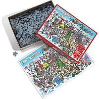 Cobble Hill 1000 Piece Jigsaw Puzzle - DoodleTown: 12 Days of Christmas