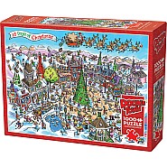 Cobble Hill 1000 Piece Jigsaw Puzzle - DoodleTown: 12 Days of Christmas