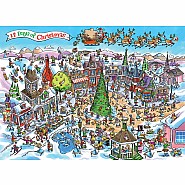 Cobble Hill 1000 Piece Jigsaw Puzzle - DoodleTown: 12 Days of Christmas