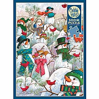  500 pc Hill of a Lot of Snowmen puzzle