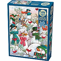  500 pc Hill of a Lot of Snowmen puzzle