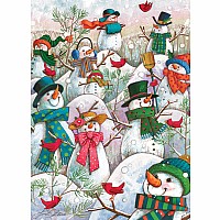  500 pc Hill of a Lot of Snowmen puzzle