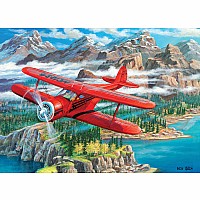 Cobble Hill 500 Piece Jigsaw Puzzle - Beechcraft Staggerwing