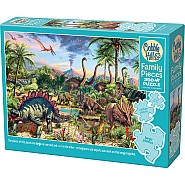 Cobble Hill 350 Family Pieces Jigsaw Puzzle - Prehistoric Party