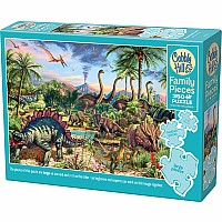 Cobble Hill 350 Family Pieces Jigsaw Puzzle - Prehistoric Party