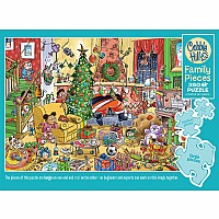 zCobble Hill 350 Family Pieces Puzzle - Catching Santa