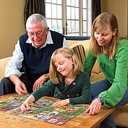 Cobble Hill 350 Family Pieces Puzzle - Catching Santa