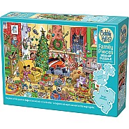 Cobble Hill 350 Family Pieces Puzzle - Catching Santa