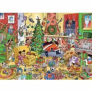 Cobble Hill 350 Family Pieces Puzzle - Catching Santa