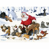  350 pc Family Puzzle Santa Claus and Friends 