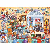 Cobble Hill 350 Family Pieces Puzzle - Cats and Dogs Museum