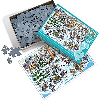 Cobble Hill 350 Family Pieces Puzzle - Hockey Town