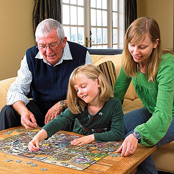 Thanksgiving Togetherness - family puzzle (350 pc)