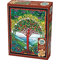 275 Piece Puzzle, Tree of Life Stained Glass