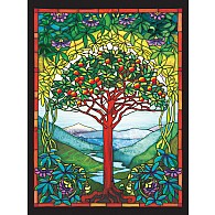  275 pc Tree of Life Stained Glass puzzle