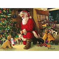  350 pc Family Puzzle Santa's Lucky Stocking 