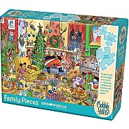Cobble Hill 350 pc Family Pieces Puzzle - Catching Santa