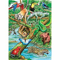 35 pc Tray Puzzle Life In A Tropical Rainforest