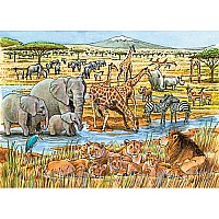   35 pc Tray Puzzle Out of Africa 