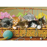 Kittens in Basket (tray) 35pc