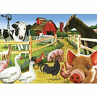   35 pc Farmyard Welcome Tray Puzzle