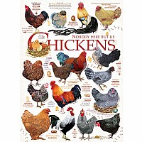 Cobble Hill 1000 Piece Jigsaw Puzzle - Chicken Quotes