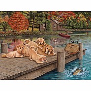 Cobble Hill 275 Piece Puzzle Lazy Day on the Dock