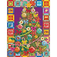 Cobble Hill 275 pc Puzzle - Christmas Tree Quilt