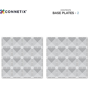 Connetix Base Clear 2 Pack