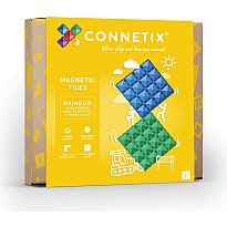 Connetix Rainbow Blue & Green Base Pack 2PC