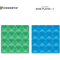 Connetix Rainbow Blue & Green Base Pack 2PC