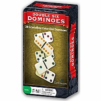 Family Traditions Double 6 Dominos Tin