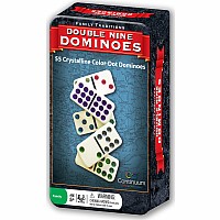 Family Traditions Double 9 Dominos Tin