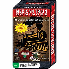 Family Traditions Mexican Train Dominos Tin