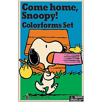 Retro Come Home Snoopy Colorforms
