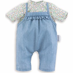 12" Doll Blouse & Overalls