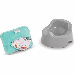Small Doll Potty and Wipe Set