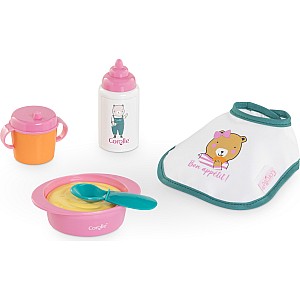Pink Mealtime Set for 12" Dolls